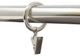 1 1/4" Nylon-insert Curtain Rings With Clips and Eyelets, Brushed Steel