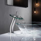 Vinnova Torino Falls Single Hole Bathroom Faucet, Satin Nickel