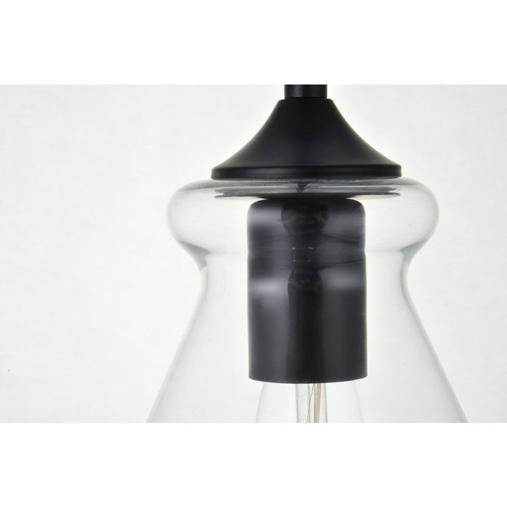 Living District Destry 1-Light Plug-In Pendant Black