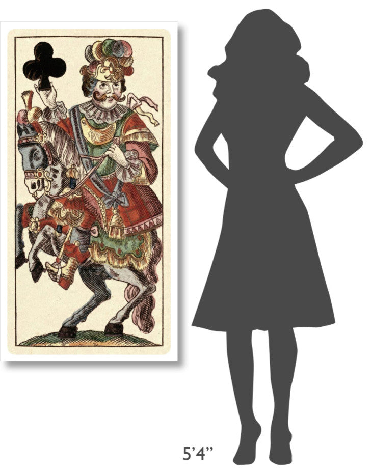 "Knight of Clubs (Bauern Hochzeit Deck)" Paper Art, 26"x50"