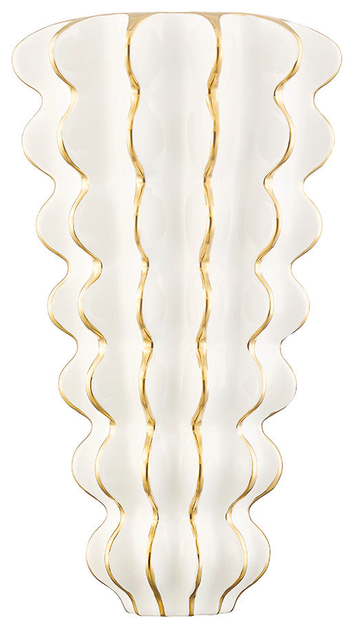 Esperanza 2 Light Wall Sconce Ceramic Gloss White
