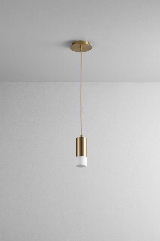Magneta Pendant Light in Aged Brass