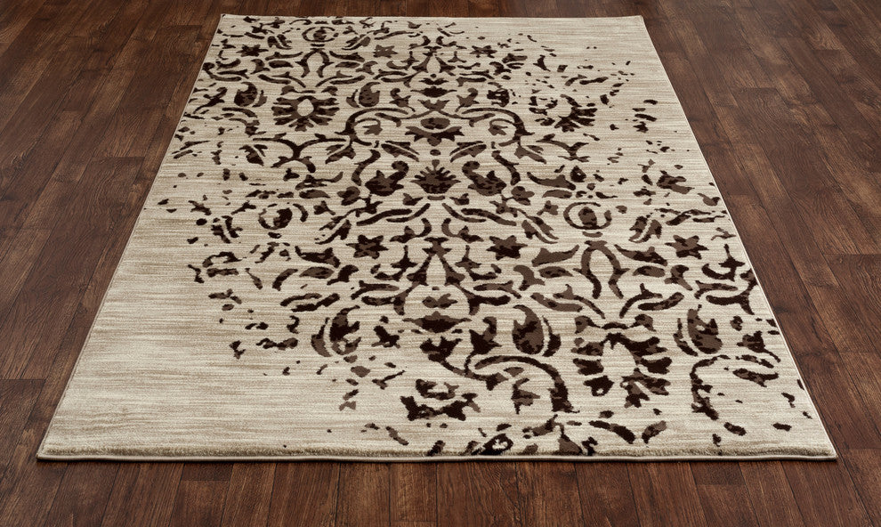 Milan Isabella Area Rug, Beige, 5'3"x7'7"