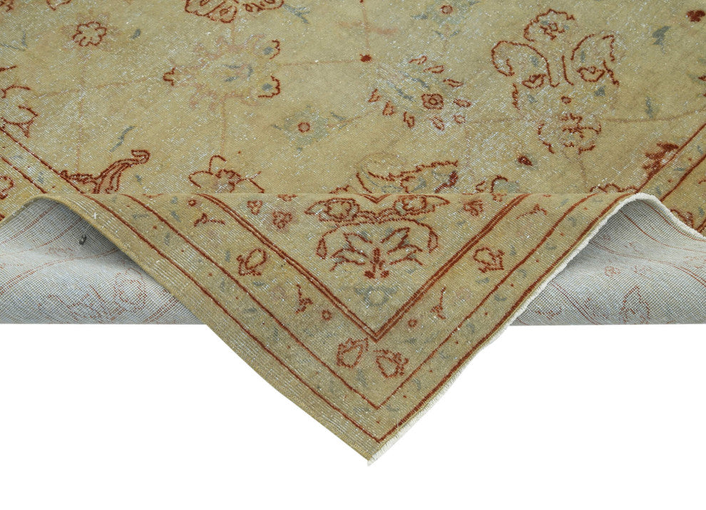 Rug N Carpet - Handmade Oriental 8' 0" x 10' 3" Decorative Oushak Area Rug