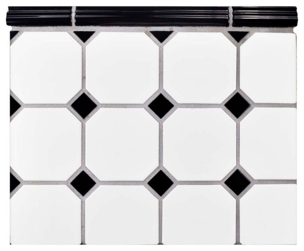 Nero Brillo Zen Ceramic Wall Trim