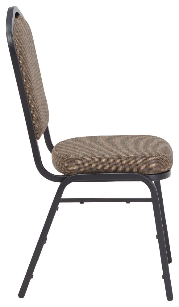 NPS 9300 Fabric Stack Chair, Natural Taupe Seat/Black Sandtex Frame