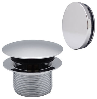 Illusionary Overflow 12" & 4" Sch. 40 ABS Bath Waste and Overflow with Tip, Polished Chrome