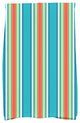 Multi-Stripe, Stripe Print Kitchen Towel, Turquoise