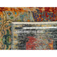 Orange Ancient Ottoman Erased Design Ghazni Wool Hand Knotted Rug 4'1"x6'