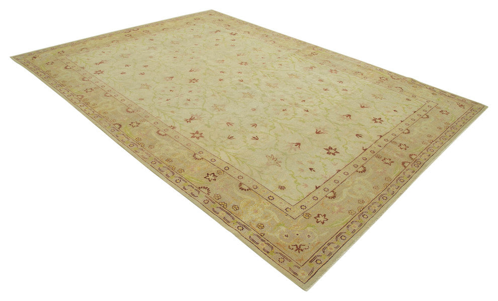 Rug N Carpet - Hand-Knotted Oriental 7' 8" x 10' 10" Unique Oushak Area Rug