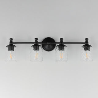 Maxim 21354 Swirl 4 Light 33"W Vanity Light - Satin Champagne