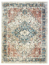 Oxford Castle Traditional Area Rug, Multi, 7'8"x9'8"