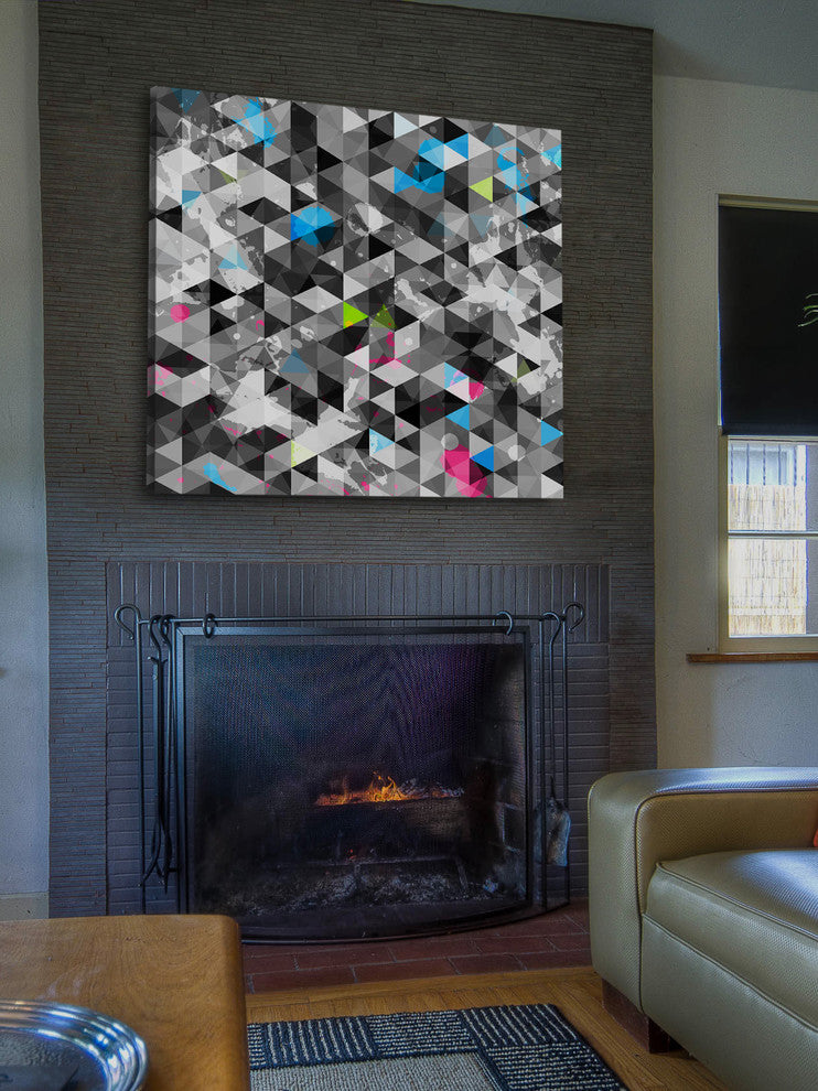 "In the Background" Painting Print on Canvas