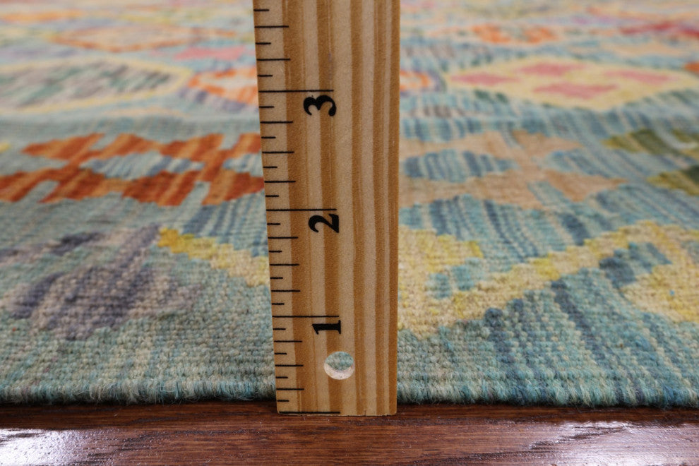 Reversible Kilim Flat Weave Rug 6' 3" X 8' 4" Q8295