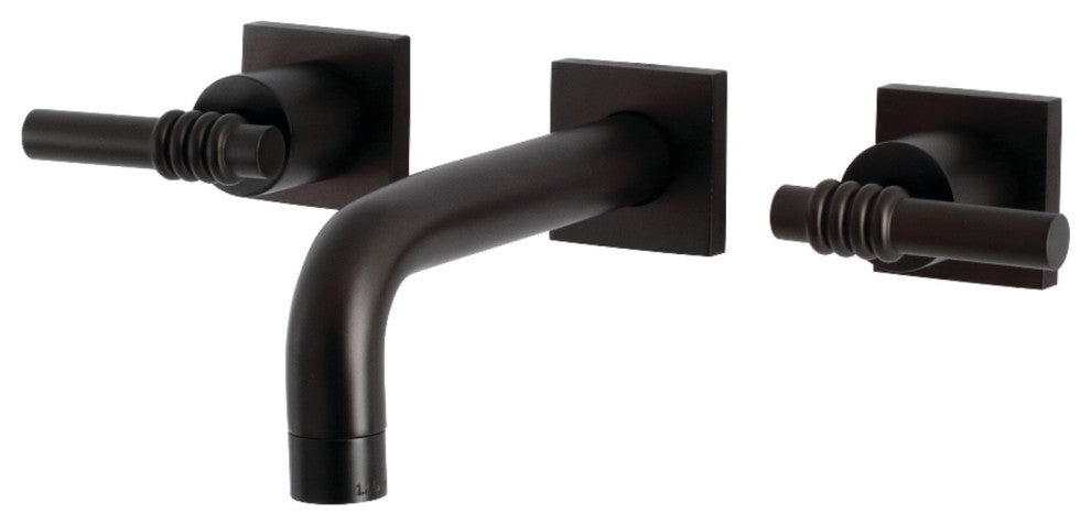 Kingston Brass KS6125ML Two-Handle Wall Mount Bathroom Faucet, Oil Rubbed Bronze