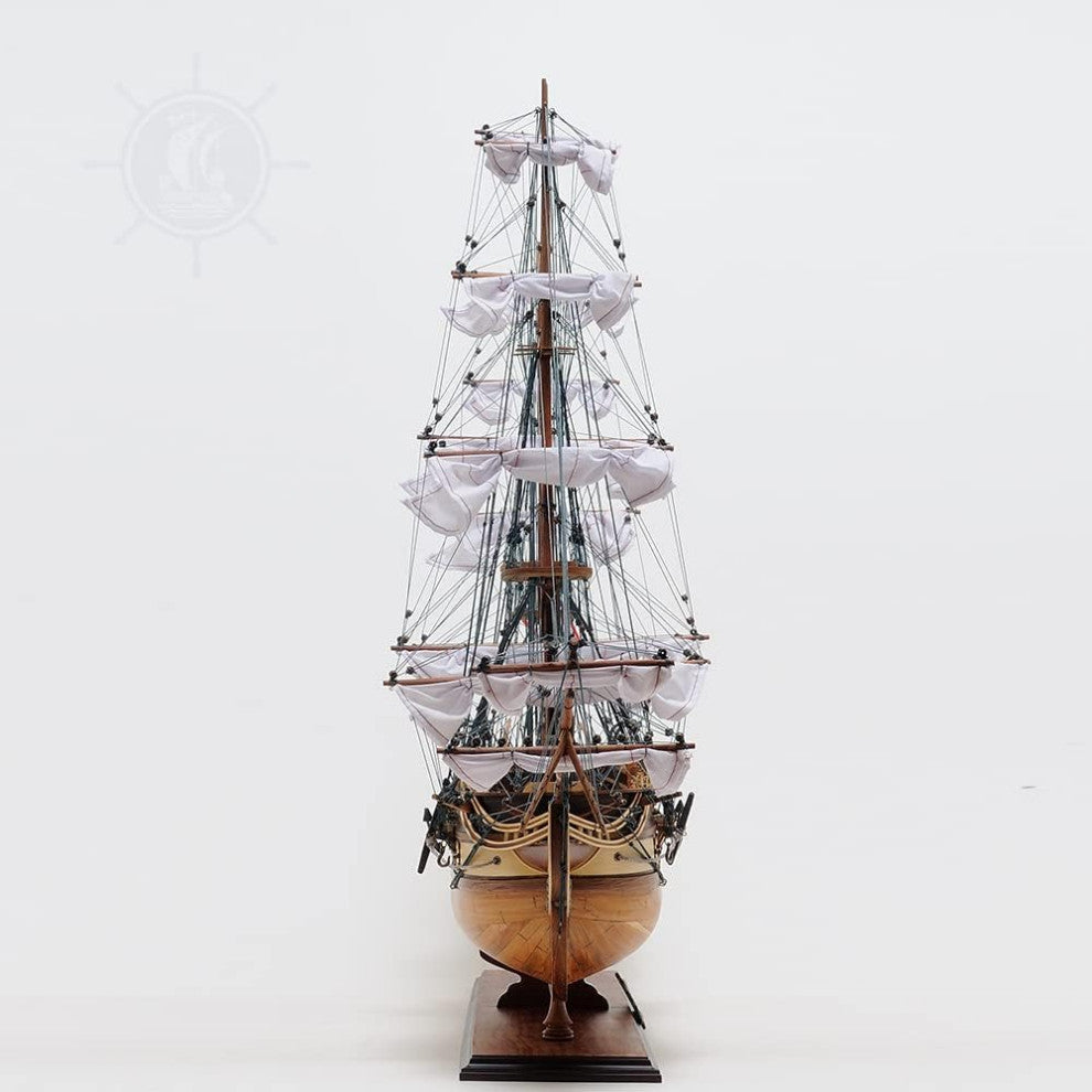 Old Modern Handicrafts T012B USS Constitution Large With Floor Display Case