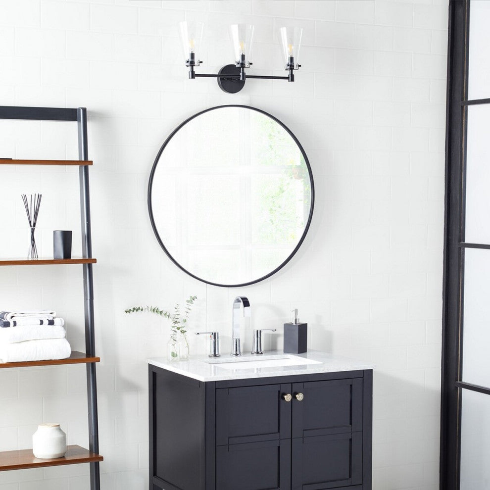 Safavieh Lonsen Vanity Sconce, Black