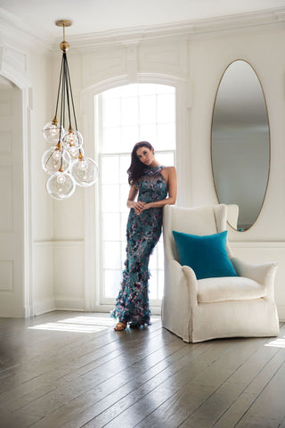 Hinkley Skye Medium Six Light Multi Tier, Heritage Brass