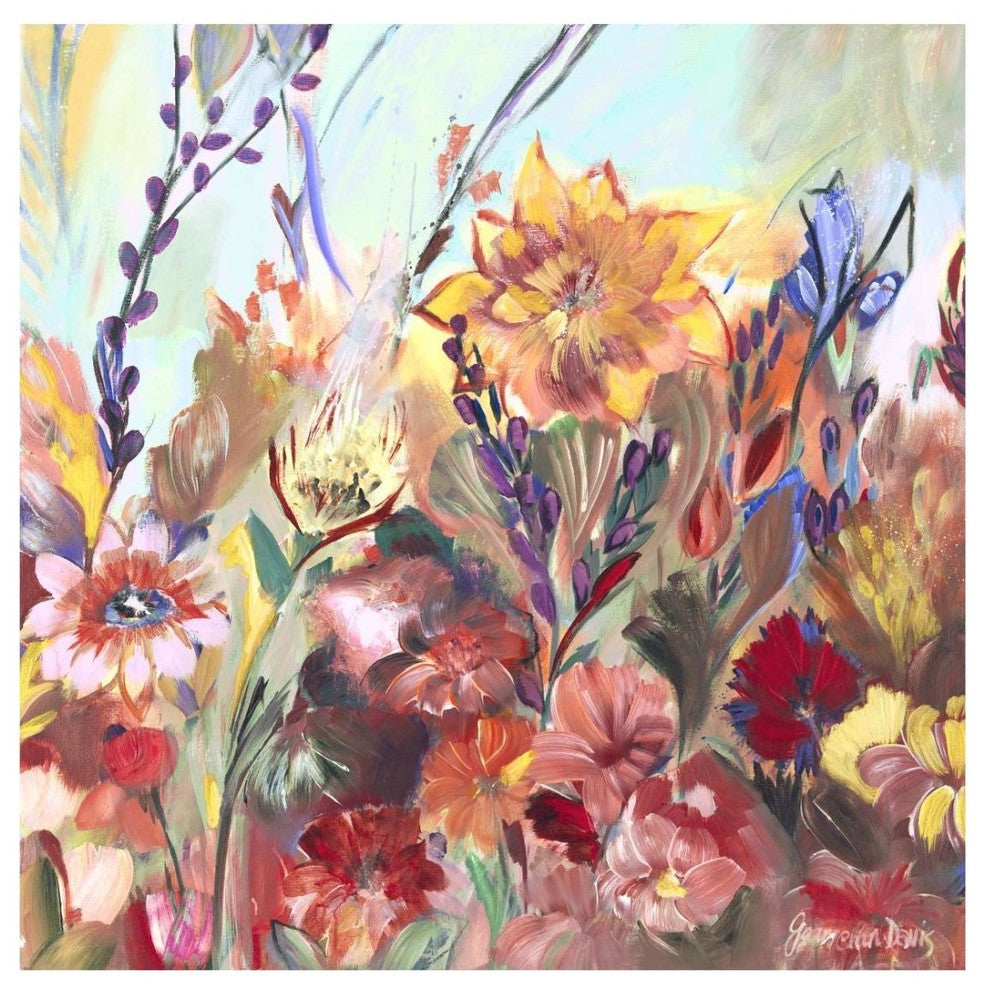 "First Day of Spring" Digital Paper Print by Joan Elan Davis, 26"x26"