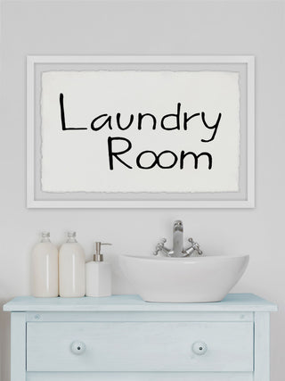 "Laundry Room II" Framed Painting Print, 36x24