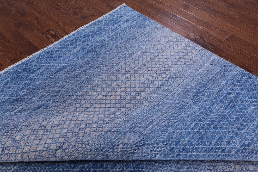 9' 0" X 12' 3" Savannah Grass Handmade Wool Rug - Q13208