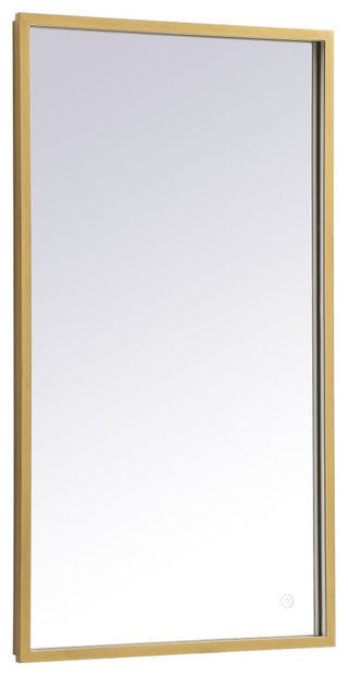 Modern Brass Led Mirror