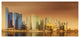 Singapore Skyline under Brown Sky, Large Cityscape Canvas Art Print, 60"x28"