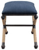 Uttermost Firth Small Navy Fabric Bench