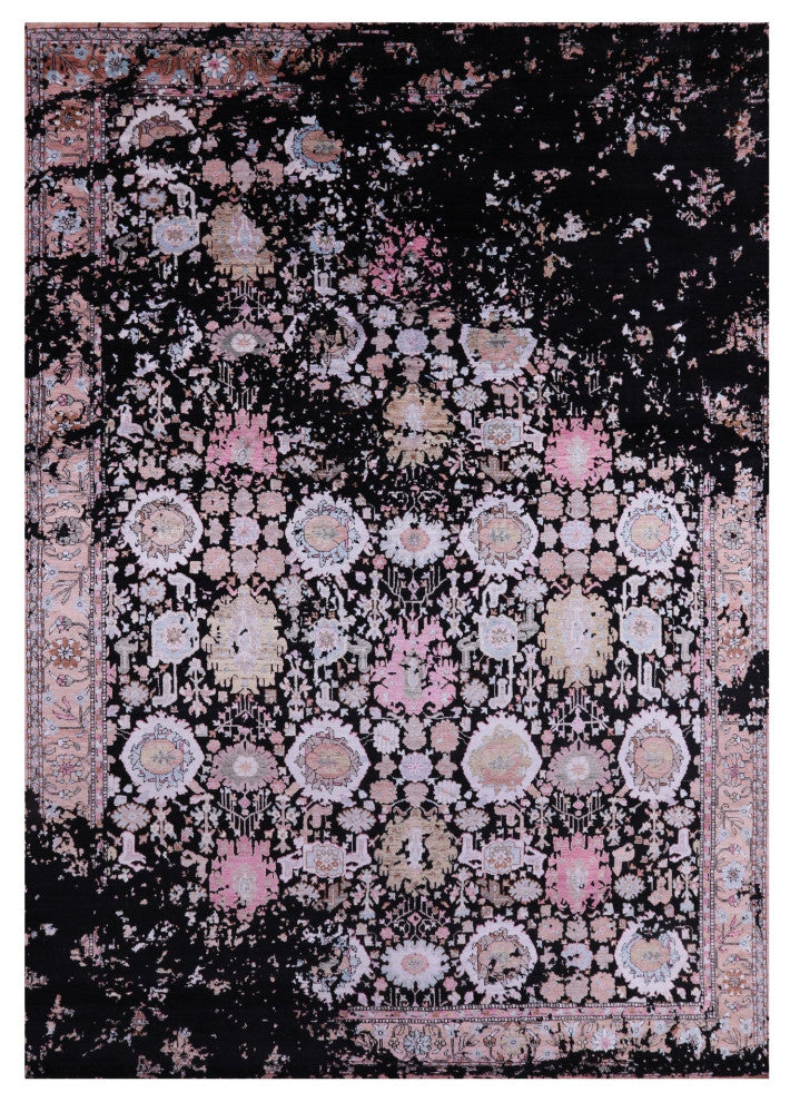 Wool and Silk Persian Handmade Rug 10' 0" X 14' 3" Q7072
