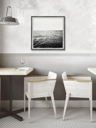 "Open Ocean Expanse" Framed Painting Print, 12x12