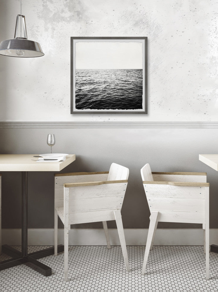 "Open Ocean Expanse" Framed Painting Print, 12x12