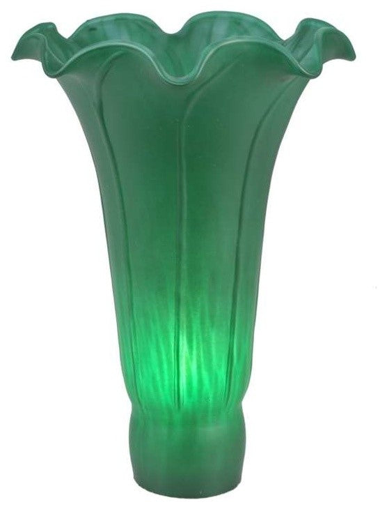 Meyda lighting 10182 4"W x 6"H Green Lily Shade