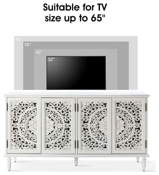 63"W Sideboard, White