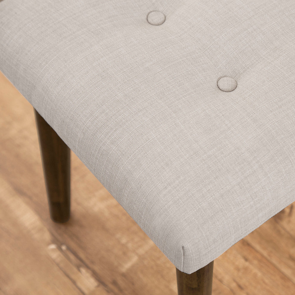 Silas Retro Upholstered Tufted Mid-Century Bench