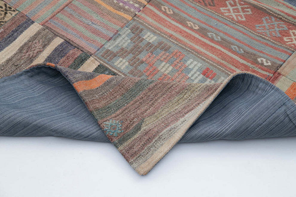 Rug N Carpet - Handmade Anatolian 6' 8'' x 9' 10'' Unique Patchwork Kilim Rug