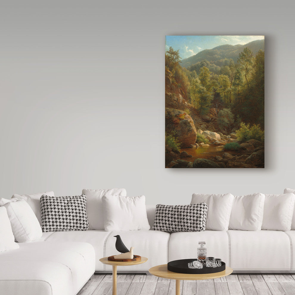 Paul Weber ''Scene In The Catskills, 1858'' Canvas Art