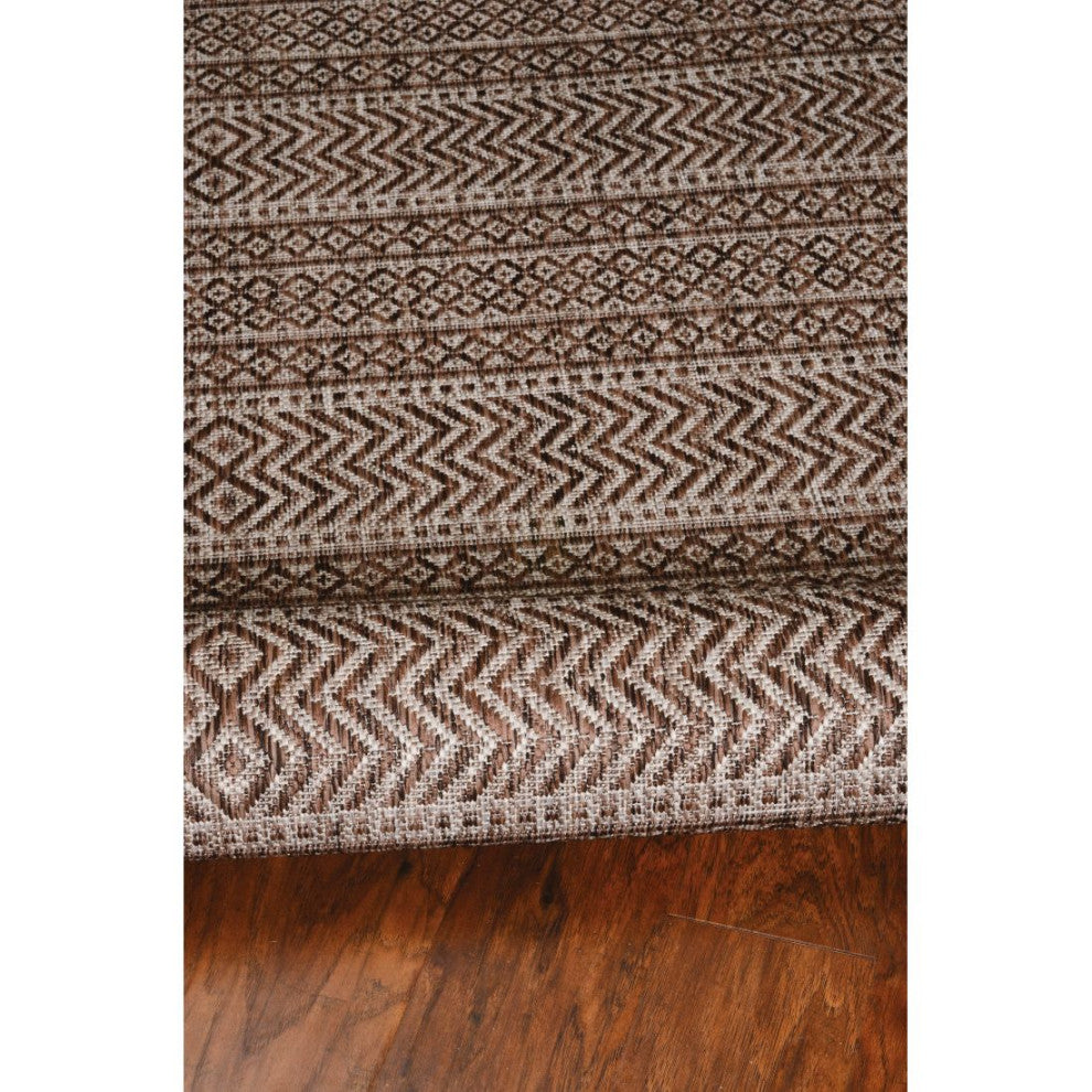 KAS Provo 5762 Mocha Izteca Area Rug, 7'10"x10'10"