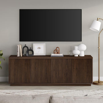 Hanson Rectangular TV Stand for TV's up to 75 in Alder Brown