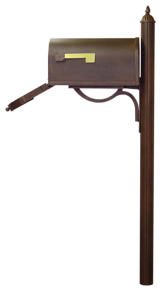 Berkshire Curbside Mailbox with Richland Mailbox Post