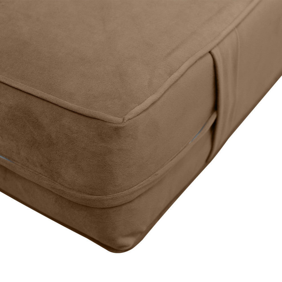 Same Pipe 6" Twin-XL 80x39x6 Velvet Indoor Daybed Mattress |COVER ONLY|-AD308