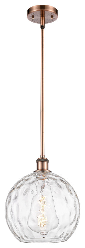 Innovations 516-1S-AC-G1215-10-LED 1-Light Mini Pendant, Antique Copper