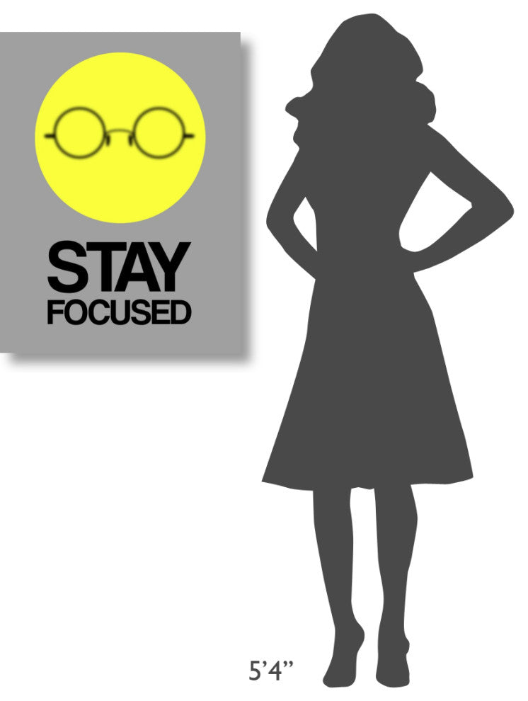 "Stay Focused Circle Poster 2" Fine Art Print
