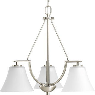 Bravo Collection 3-Light Chandelier, Brushed Nickel