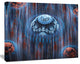 Blue World of Infinite Universe, Oversized Abstract Canvas Art Print, 60x40