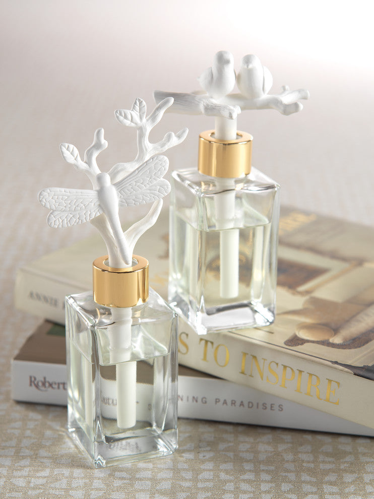 Veranda French Gardenia Porcelain Diffuser, Dragonfly