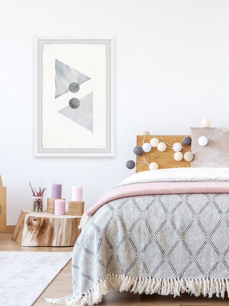 "Gray Arrowhead" Framed Painting Print, 30"x45"