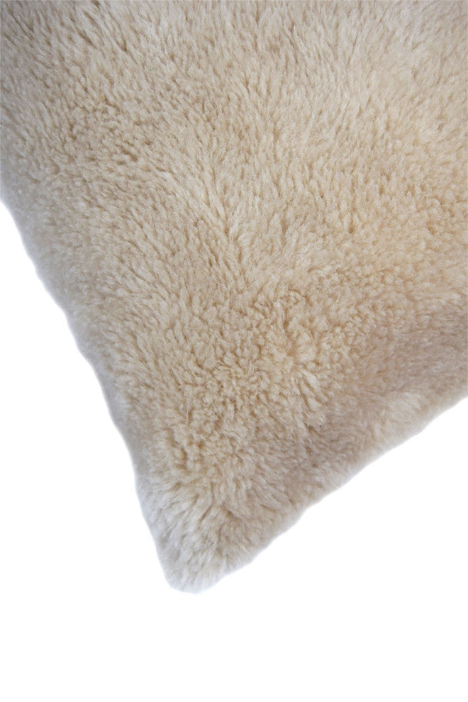 Luzio Beige Conscious Wool Pillow 15.7x15.7
