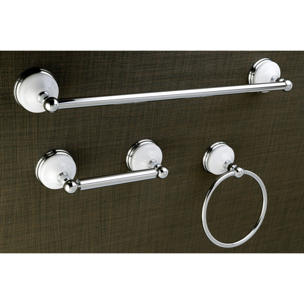 Kingston Brass 3-Piece Bathroom Accessory Set, Polished Chrome