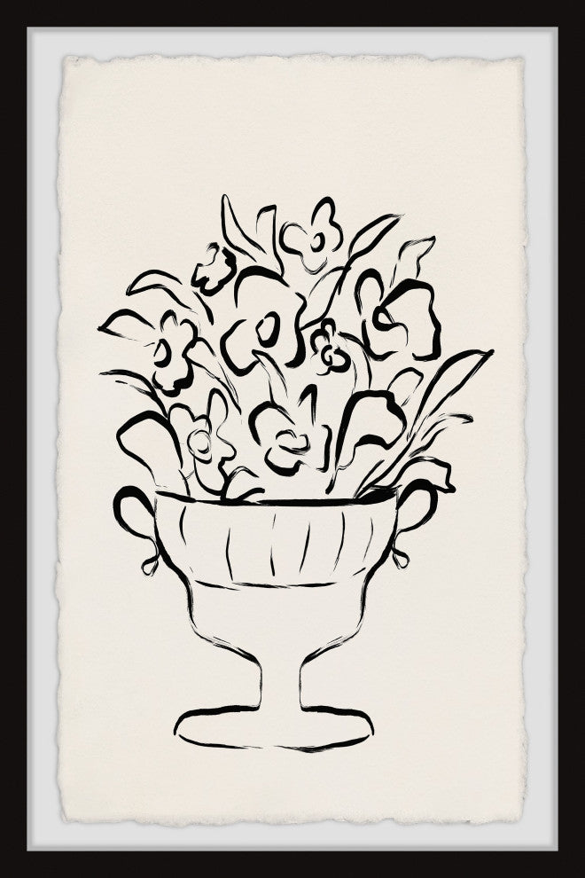 "Wine Cup Flower" Framed Painting Print, 8x12