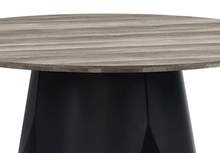 Zudora Dining Table, Antique Oak and Black Finish